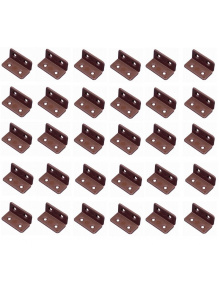 30szt Zawias meblowy plastikowy brązowy - Fawo