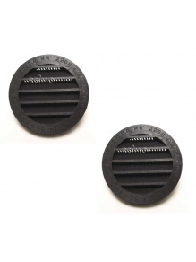 2szt Kratka wentylacyjna okrągła fi 100 mm brązowa - Fawo