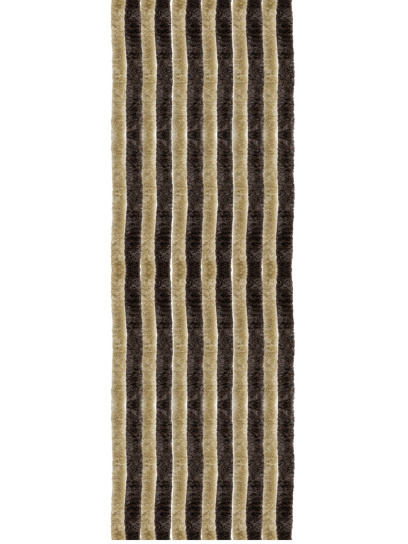 Kotki zasłona do drzwi przyczepy kampera 56x205 cm beżowo/brązowe - Arisol