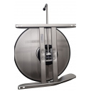 OUTLET - Noga stołu pneumatyczna h320-695 mm szara - Ilse