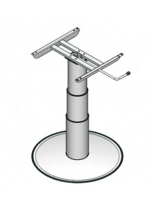 OUTLET - Noga stołu pneumatyczna h320-695 mm szara - Ilse