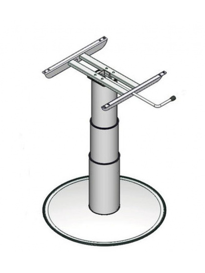 OUTLET - Noga stołu pneumatyczna h320-695 mm szara - Ilse