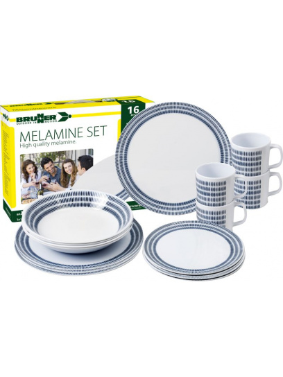 OUTLET - Zestaw obiadowy z melaminy Set Bluebay - Brunner