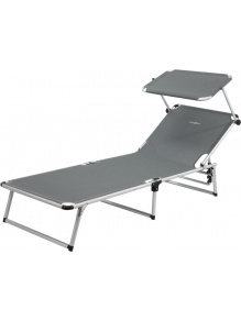 OUTLET - Łóżko plażowe z daszkiem Malibu Grey - Brunner