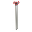 OUTLET - Noga stołu składana 675 mm - srebrny mat