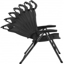 Krzesło kempingowe Aravel H2L 3D L Black - Brunner