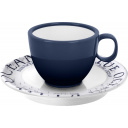 Zestaw filiżanek z melaminy Set Espresso Blue Ocean 100 ml 2 szt. - Brunner