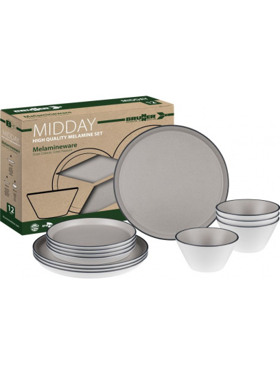 Zestaw obiadowy z melaminy Midday Iconic Compack - Brunner
