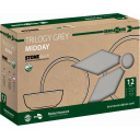 Zestaw obiadowy z melaminy Midday Trilogy Grey - Brunner