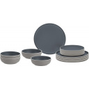 Zestaw obiadowy z melaminy Midday Trilogy Dark - Brunner