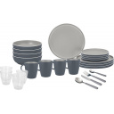 Zestaw obiadowy z melaminy All Inclusive Trilogy Grey - Brunner