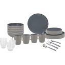 Zestaw obiadowy z melaminy All Inclusive Trilogy Dark - Brunner