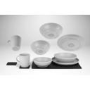 Zestaw obiadowy z melaminy magnetyczny Dolomit Magnetic Silwy White - Brunner