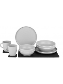Zestaw obiadowy z melaminy magnetyczny Dolomit Magnetic Silwy White - Brunner