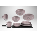 Zestaw obiadowy z melaminy magnetyczny Dolomit Magnetic Silwy Rose - Brunner