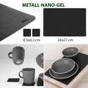 Zestaw obiadowy z melaminy magnetyczny Dolomit Magnetic Silwy Grey - Brunner