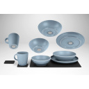 Zestaw obiadowy z melaminy magnetyczny Dolomit Magnetic Silwy Blue - Brunner