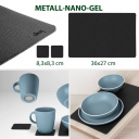 Zestaw obiadowy z melaminy magnetyczny Dolomit Magnetic Silwy Blue - Brunner