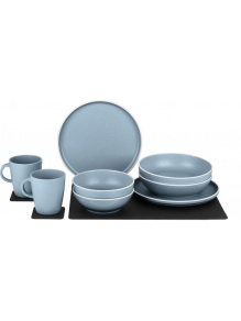Zestaw obiadowy z melaminy magnetyczny Dolomit Magnetic Silwy Blue - Brunner