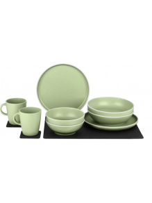 Zestaw obiadowy z melaminy magnetyczny Dolomit Magnetic Silwy Green - Brunner