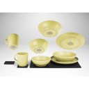 Zestaw obiadowy z melaminy magnetyczny Dolomit Magnetic Silwy Yellow - Brunner