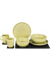 Zestaw obiadowy z melaminy magnetyczny Dolomit Magnetic Silwy Yellow - Brunner