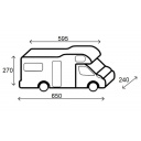 Pokrowiec ochronny na kampera Camper Cover Polycoat 600-650 cm - Brunner