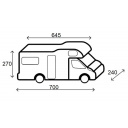 Pokrowiec ochronny na kampera Camper Cover Polycoat 650-700 cm - Brunner