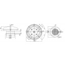 Wentylator dachowy grzybek Ø200 mm biały - Zadi