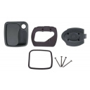 Zamek do drzwi kampera Eurogarage z podkładką bez cylinderka czarny - Zadi