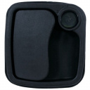 Zamek do drzwi kampera Eurogarage z podkładką bez cylinderka czarny - Zadi