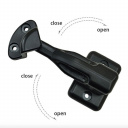 Ogranicznik blokada do drzwi kampera przyczepy czarny - Zadi