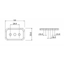 Podkładka uszczelka pod rączkę uchwyt drzwi kampera czarna - Zadi