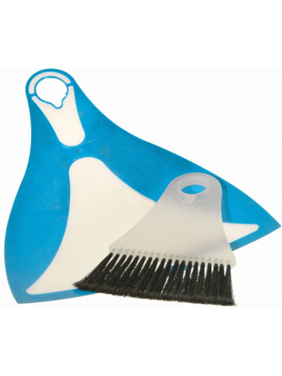 Zestaw do zamiatania zmiotka + szufelka Flexi Dustpan-Set Blue - Yachticon