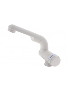 Kran składany zimna woda Compact Automatik biały - Barwig