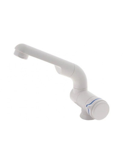 Kran składany zimna woda Compact Automatik biały - Barwig