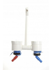 Kran skladany ciepła/zimna woda Automatik 10/12 mm biały - Barwig