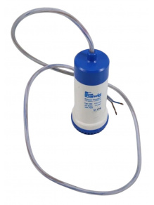 Pompka zanurzeniowa z zaworem zwrotnym Power Pumpe 12 V, 22 l/min, 1,4 bar biało/niebieska - Barwig