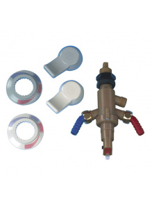 Bateria jednouchwytowa podblatowa ciepła/zimna woda biała - Barwig