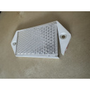 OUTLET - Odblask prostokątny na wkręty biały - ramka biała