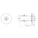 Wentylator dachowy grzybek Ø130 mm biały - Zadi