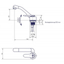 Bateria jednouchwytowa Florenz Finger ciepła/zimna woda chrom - Comet